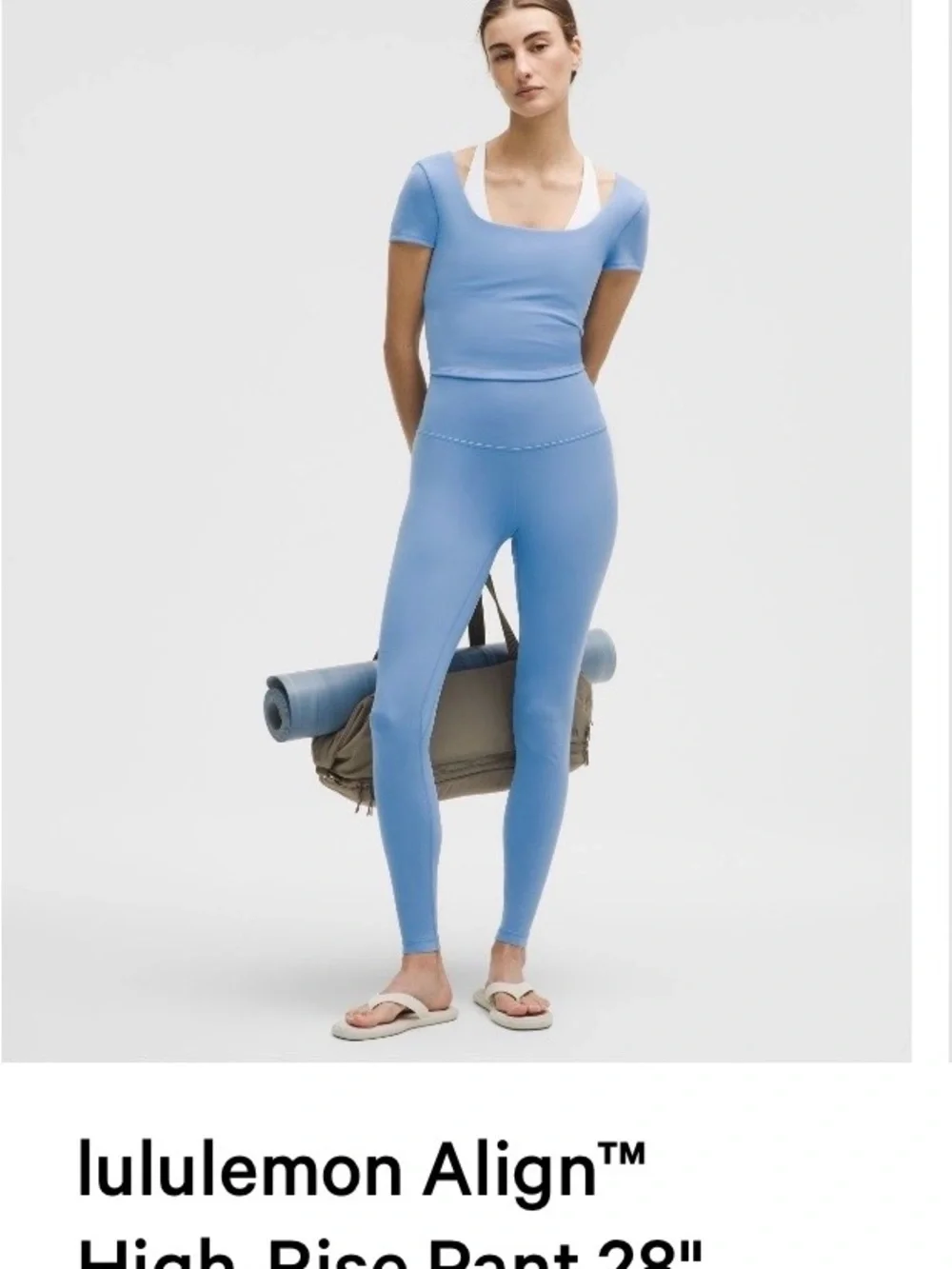 lululemon align 28 (hem to 25 inch) sz 4, pool party